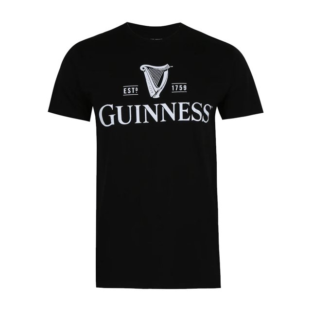 Guinness - Camiseta Logotipo para Hombre (Negro)