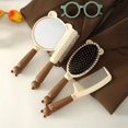 thumbnail image 2 of 4pcs Hairdressing Comb Set With Mirror Detangling Brush, Hair Massage Comb, Vented Hair Brush For Long, Thick, Curly, Tangled, Wet, And Dry Hair, 2 of 4