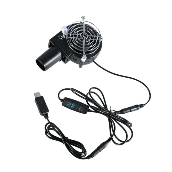 USB Power Fan 9733 Adjustable Speed Cooling Blower Fan With Metal Guard For Outdoor And Construction Use