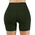 thumbnail image 4 of Dihao No Boundaries Womens Yoga Shorts Clearance ,Women's Plus Solid Color Pocket High Waist Hip Lifting Elastic Leggings Running Fitness Yoga Shorts (Breathable And Soft), 4 of 6