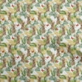 thumbnail image 1 of oneOone Polyester Spandex White Fabric Tropical Fabric For Sewing Printed Craft Fabric By The Yard 56 Inch Wide, 1 of 5