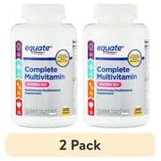 (2 pack) Equate Complete Multivitamin/Multimineral Supplement Tablets, Women 50+, 200 Count, Compare to Centrum® Silver® Women 50+