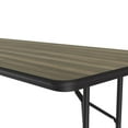 thumbnail image 5 of Correll Adjustable Height High Pressure Top Folding Table 30x96" RECTANGULAR, COLONIAL HICKORY BLACK, 5 of 8