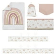 thumbnail image 2 of Sweet Jojo Designs Boho Rainbow Pink Gold and Taupe Crib Bedding + BreathableBaby Breathable Mesh Liner Pad, 2 of 6