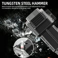 thumbnail image 4 of Multifunctional car safety hammer strong light flashlight, emergency escape flashlight tool, LED high lumen rechargeable solar emergency rescue tool flashlight, suitable for indoor and outdoor, 4 of 8