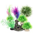 thumbnail image 3 of 1 Set Fake Aquatic Plant Fish Tank Landscape Prop Underwater Mountain Set Aquarium Plants, 3 of 9