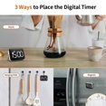 thumbnail image 5 of LED Digital Kitchen Timer Large Display Magnetic Electronic Count Up Countdown Timer Home Cooking Baking Classroom Study Timer, 5 of 5