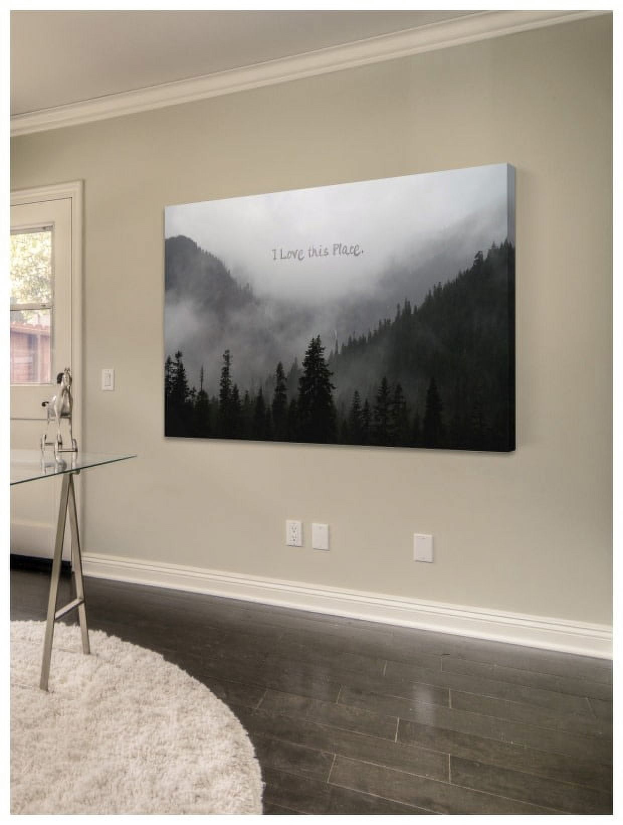 Marmont Hill "I Love This Place Text" by Robert Dickinson Painting Print on Canvas