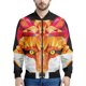 thumbnail image 3 of Bonita chaqueta con cremallera y estampado de zorro en 3D para hombre, abrigo con estampado de animales para niños, chaqueta informal de calle con cremallera, sudadera de manga larga tipo bombardero, 3 of 5