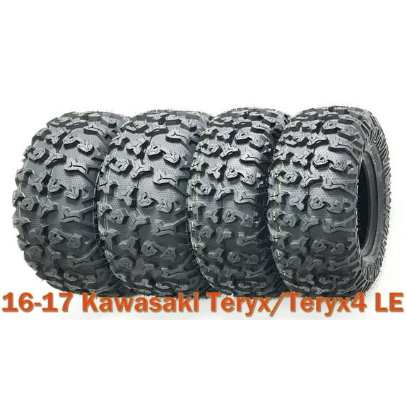 16-17 Kawasaki Teryx/Teryx4 LE Full Set Tires 27x9R14 & 27x11R14 Radial 8PR