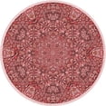 thumbnail image 1 of Ahgly Company Machine Washable Indoor Round Transitional Pastel Pink Area Rugs, 7' Round, 1 of 7
