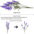 thumbnail image 7 of MINKUROW Artificial Lavender Silk Flowers Plastic Fake Plant Make a Bountiful Flower Arrangement Decor Your Outdoor Indoor House 12 Pieces, 7 of 7