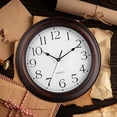 thumbnail image 7 of 14 Inch Wall Clocks Battery Operated Silent Non-Ticking Wall Clock Vintage Retro Rustic Style Decorative for Living Room Kitchen Farmhouse (Bronze), 7 of 7