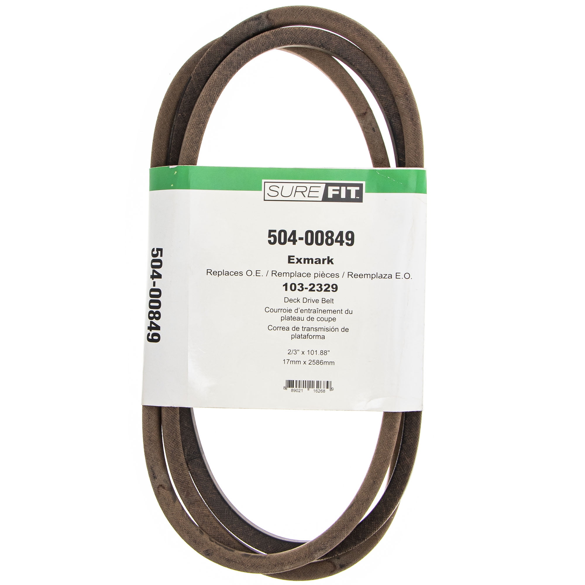 SureFit Deck Drive Belt Replacement for Exmark 1032329 52" Decks