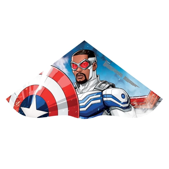 SkyDelta 52 Licensed Poly Delta Kite 52 in. wide. Captain America