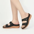 thumbnail image 5 of Atoshopce Womens Wedge Sandals Summer Casual Open Toe Buckle Platform Sandal Slip On Beach Flatform Shoes, 5 of 7