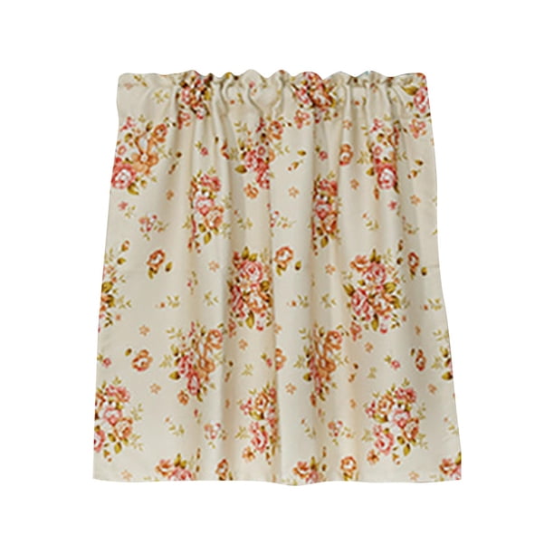 Cortina con estampado floral elegante Cenefas Cortinas pequeñas 76x91cm Gloria cortinas de ventanas