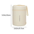 thumbnail image 3 of USB Heating Lunch Box, Stainless Steel Insulated Food Jar, Portable Thermal Lunch Box, Constant Temperature Food Container for Home, Office, Outdoor Picnic, 3 of 7