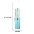 thumbnail image 2 of Vogacara Irrigador bucal Lavadora de Herramienta de hilo DC3.7V Tamaño compacto Ajustable Cuidado de la salud 80-120PSI Máquina de cuidado de los oídos Verde Vogacara CE014704-03, 2 of 6