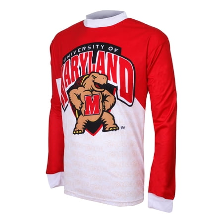 Adrenaline Promotions University of Maryland Terrapin Long Sleeve Mountain Bike Jersey (University of Maryland Terrapin price history on PriceWatchPro