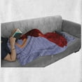 thumbnail image 6 of Spanish Soft Flannel Fleece Throw Blanket, Daincing Cartoon Lady with a Fan and Ethnic Clothes, Cozy Plush for Indoor and Outdoor Use, 50" x 70", Maroon Vermilion, by Ambesonne, 6 of 6