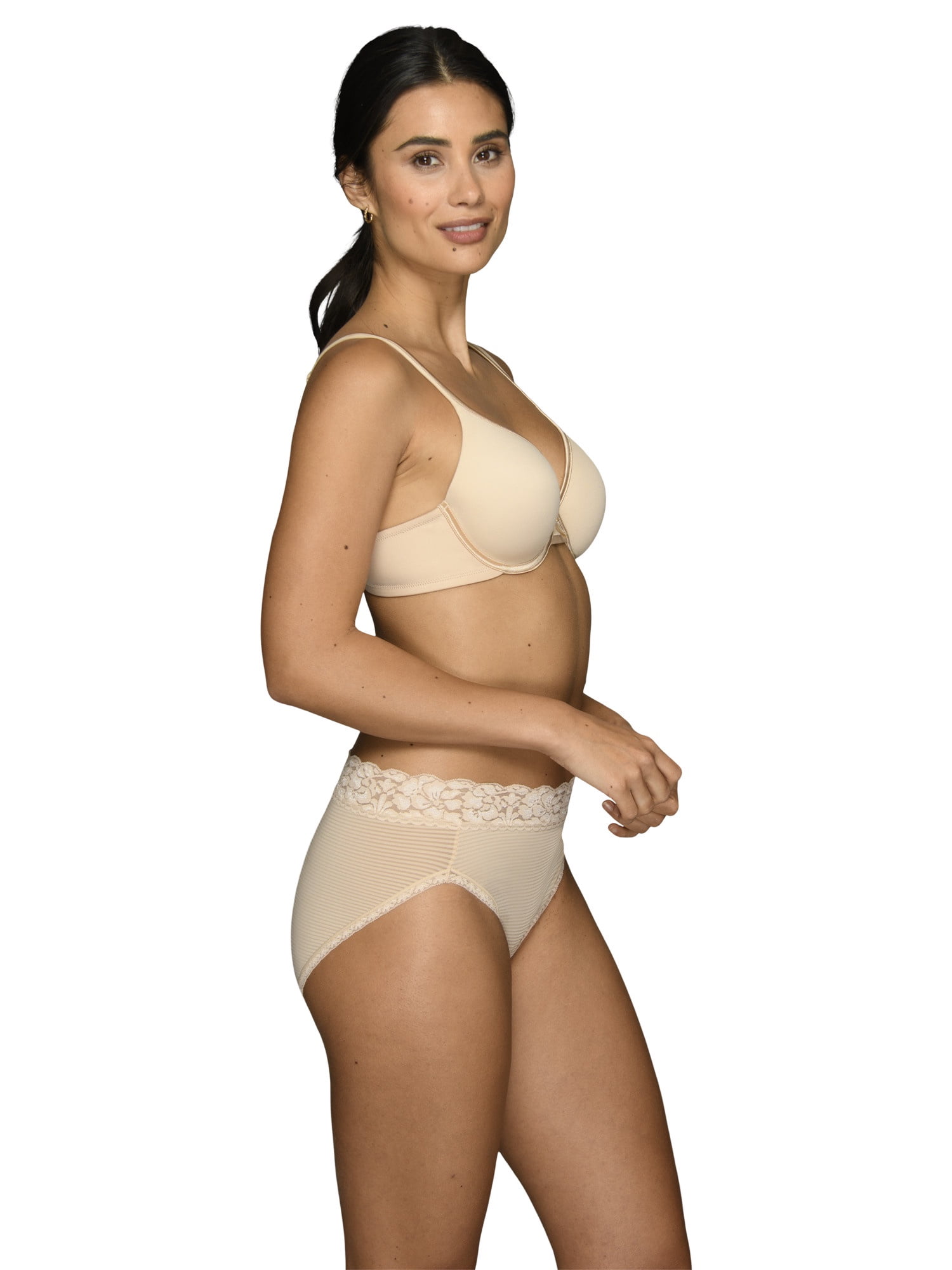 Vanity Fair Lingerie Women's Body Caress 2-Way Convertible Straps Full Coverage Underwire Bra, Style 75335