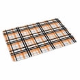 thumbnail image 2 of Orange Black Plaid Door Mat&nbsp;Indoor Outdoor Entrance, Non Slip Rug for Kitchen Bathroom Entryway Rug, Farmhouse Orange Black Checkered Washable Doormat Floor Mat for Office Home Decor 24x36 Inch, 2 of 8