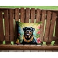 thumbnail image 2 of Rottweiler Luau Throw Pillow 14 in x 14 in, 2 of 4