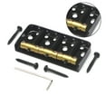 thumbnail image 6 of Vintage Bridge Brass 3-Saddles Electric Guitar Replacement Parts for Telecaster Guitar, 6 of 7