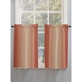 thumbnail image 3 of Kitchen Curtains 45 Inches length, Red Orange Ombre Window Treatment Curtain Drapes, Modern Gradient Abstract Art Lightweight Window Panels for Living Room Bedroom, 52"x45", 2 Panels, 3 of 7
