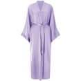 thumbnail image 1 of Women's Long Silk Robe Satin Kimono Lightweight Bathrobe for Bridesmaids, 1 of 5