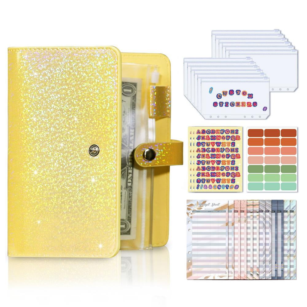 Geruite Budget Binder A6 Money Binder Organizer for Cash Binder
