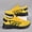 Yellow, variant on Men's Lightweight Breathable Shock-Absorbing Outdoor Sports Shoes - Low-Top Casual Sneakers with MD Cushioning System, Available in Black/Orange Styles, Suitable for Hiking, Running, Fitness