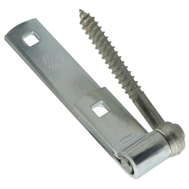 National Hardware N130005 6" Zinc Plated Screw Hook/Strap Hinges 2