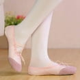thumbnail image 2 of TISHITA PINK FAIRY CANVAS LEATHER BALLET SHOES SPLIT SOLE TODDLER, 2 of 8