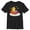 Black, variant on Boy's Pokemon Christmas Pikachu Sleigh Graphic Tee Black Medium