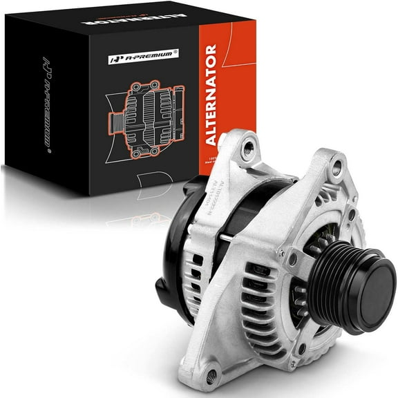 A-Premium Alternator Compatible with Toyota Highlander 2009-2014 L4 2.7L, Venza 2009-2016 L4 2.7L, 12V 150A Clockwise 6-Groove Pulley, Replace# 27060-36040, 27060-0V030, 104210-2570