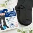 thumbnail image 4 of Truform Microfiber Medical Compression Socks 20-30 mmhg Knee High Closed Toe Black X-Large, 4 of 10