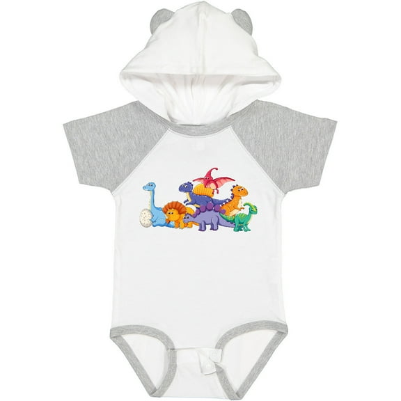 Inktastic Cute Dinosaurs Boys or Girls Baby Bodysuit
