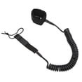 thumbnail image 3 of Surfboard Leash, High Elasticity TPU Black Adjustable Coiled Surfing Leg Rope For Paddleboards Longboards, 3 of 8