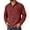 Brick Red, variant on Mens Button Down Shirts Lightweight Waffle Knit Long Sleeve Shirt Spring Casual Turn Down Collar Solid Color Top Brick Red L