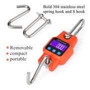 Micro Crane Scale 300kg 50g Heavy Duty Rechargeable Hanging Hook Scales Digital Steel Weight Balance ,Easy Use