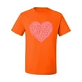 thumbnail image 2 of Wild Bobby, Pink Ribbon Heart, Breast Cancer Awareness, Men Graphic Tee, Orange, 3X-Large, 2 of 5
