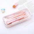 thumbnail image 1 of Estuche multifuncional para estudiantes con múltiples compartimentos | Bolsa de gran capacidad para guardar bolígrafos, lápices y útiles escolares | Organizador de plástico en blanco o negro, 1 of 5