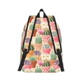 thumbnail image 2 of Bixox High Detail Succulent Printing Canvas Backpack Lightweight Casual Travel Backpack School Backpack Fits 15.6 Inch Notebook, 2 of 5