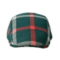 thumbnail image 2 of WITHMOONS Cotton Plaid Newsboy Flat Cap Ivy Cabbie Gatsby Hat YZ30099 (Green), 2 of 5