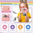 thumbnail image 6 of JoyStone Kids Camera Instant Print with Printing Paper and 32G Card, Gift for Girls and Boys Aged 3-12, Pink, 6 of 12