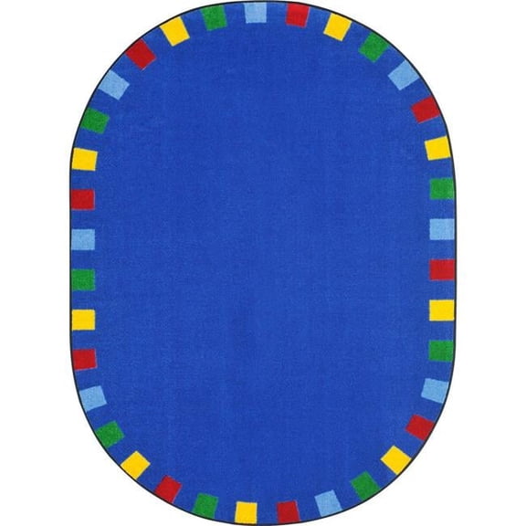 On the Border Rug in Brights - Round  7 ft. 7 in.