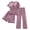 Hot Pink, variant on 3 PCS Pajama Sets Womens Short Sleeve Top with Bra Shorts and Long Pants Soft Comfy Loungewear