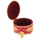thumbnail image 1 of Caja de Joyería Pequeña, Redonda Tallada A Mano, Diseño Exquisito Moderno, Caja de Joyería de Vije de Oro para Anillo, Pendiente, Collar U otros Artyculos Preciosos, 1 of 7